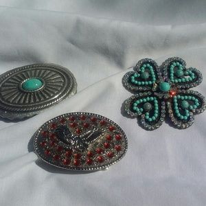 Fashion turquoise belt buckles
